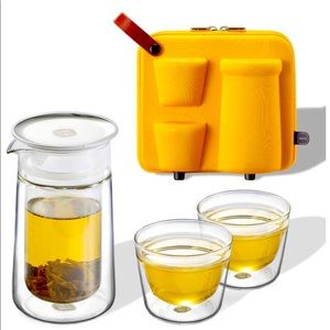 ZENS Travel Tea glass set - new